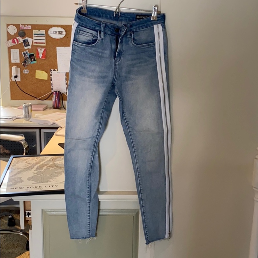 Blank NYC jeans with zippered side